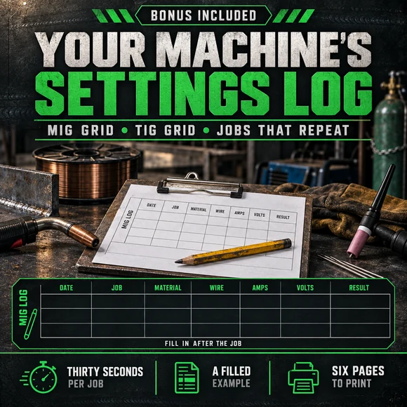 Bonus 4, Your Machine's Settings Log